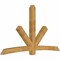 Ekena Millwork Alberta Rough Sawn Timber Gable Bracket, Western Red Cedar, 108"W x 63"H x 6"D x 6"F, 14/12 Pitch GBW108X63X0606ALB00RWR - alternate 3